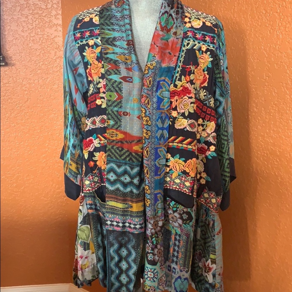 Johnny Was Koben Embroidered Kimono